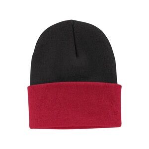 NWOT Black and Red Unisex Beanie